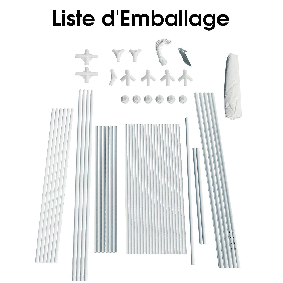 Tonnelle De Jardin Pliant 3 M X 6 M Tente De Réception Dessus Imperméable Recouverte De Tissu PE Pour Fêtes Commercial