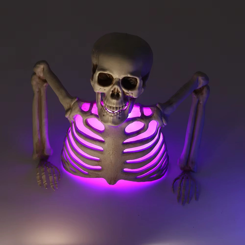 Crâne lumineux d'Halloween